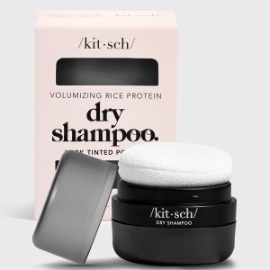 Dark Volumizing Rice Protein Dry Shampoo with Puff